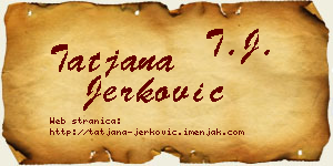 Tatjana Jerković vizit kartica